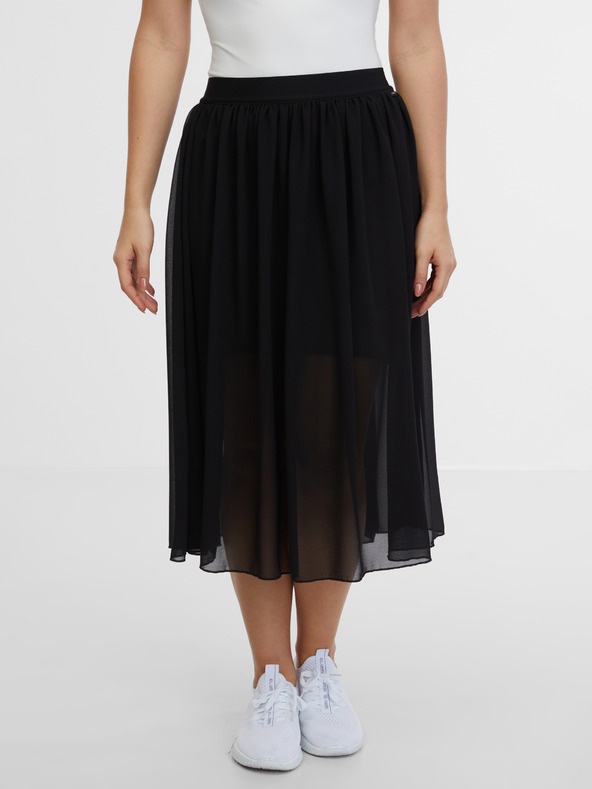 Sam 73 Schwarzer Damen-Midirock SAM 73 Evelina