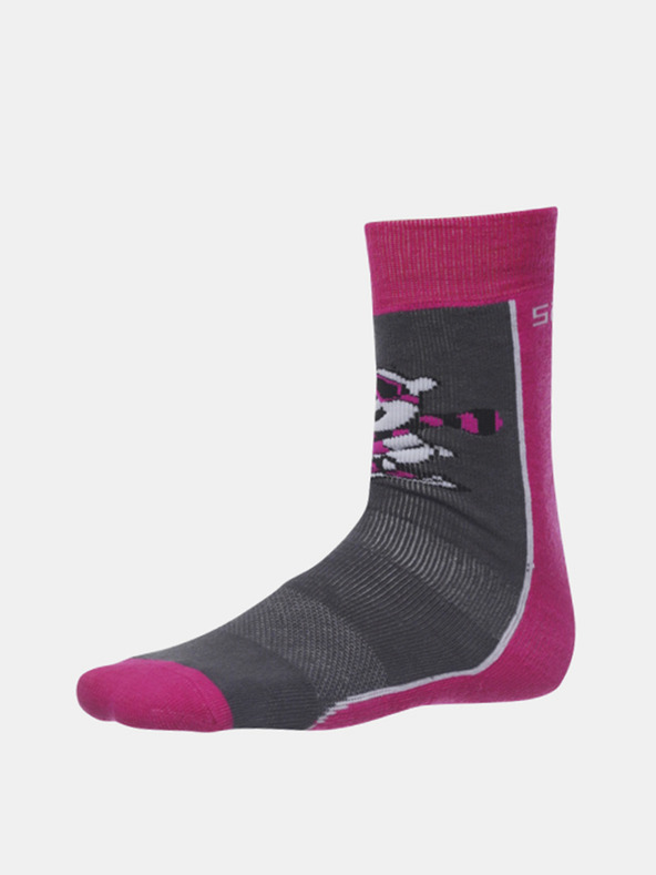 Sam 73 Rosa-graue Socken für Mädchen SAM 73 Matanuska