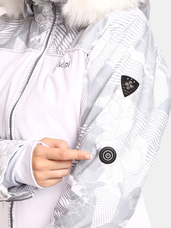 Kilpi Weiße beheizbare Damen-Skijacke Kilpi Lena-W