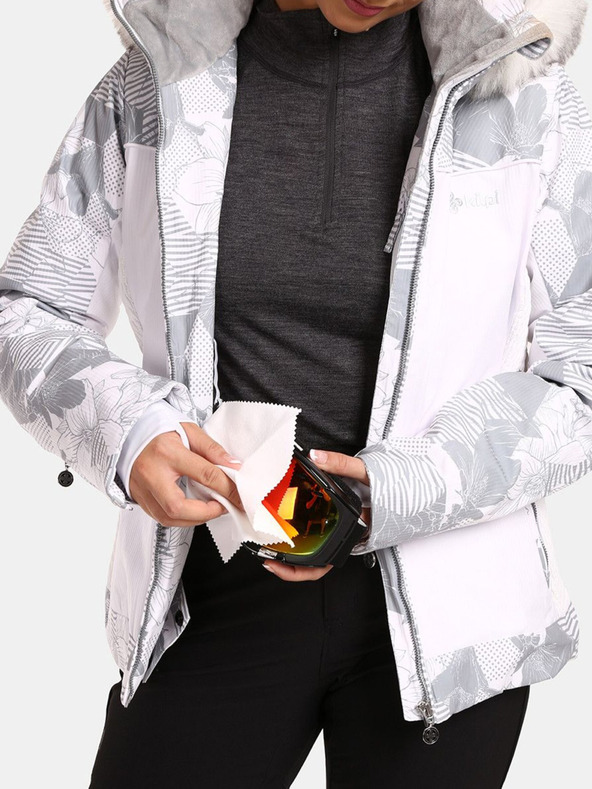 Kilpi Weiße beheizbare Damen-Skijacke Kilpi Lena-W