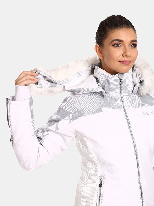 Kilpi Weiße beheizbare Damen-Skijacke Kilpi Lena-W