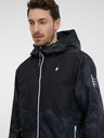 Sam 73 Schwarze, leichte, gemusterte Herrenjacke SAM 73 Antonio