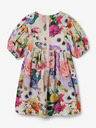 Desigual Lila und cremefarbenes geblümtes Mädchenkleid Desigual Akira