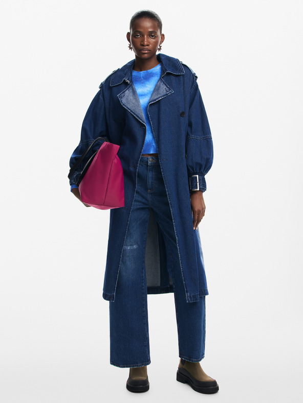 Desigual Desigual Berlin Damen Denim Trenchcoat