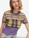Desigual Damen Desigual Cuadri T-Shirt