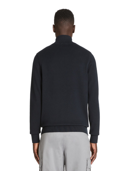 Celio Dunkelblaue Herren Strickjacke mit Reißverschluss Celio Jusnow slim