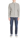 Celio Graue Herrenstrickjacke mit Reißverschluss Celio Jeshintano