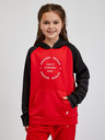 Sam 73 Schwarzer und roter Unisex-Kapuzenpullover für Kinder SAM73 Draco