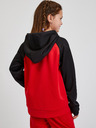 Sam 73 Schwarzer und roter Unisex-Kapuzenpullover für Kinder SAM73 Draco