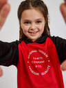Sam 73 Schwarzer und roter Unisex-Kapuzenpullover für Kinder SAM73 Draco