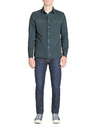 Celio Dunkelblaues Herrenhemd aus Baumwolle Celio Jubombe1