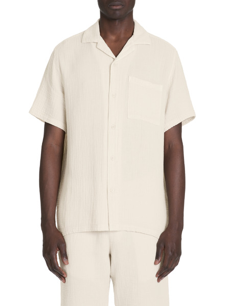 Celio Cremefarbenes Herrenhemd Celio Bagaz