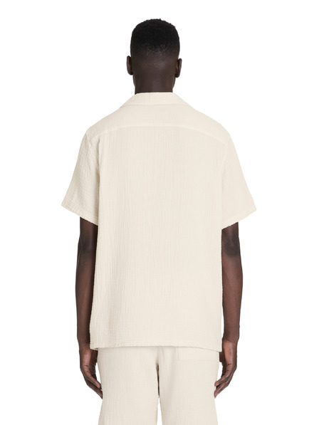 Celio Cremefarbenes Herrenhemd Celio Bagaz
