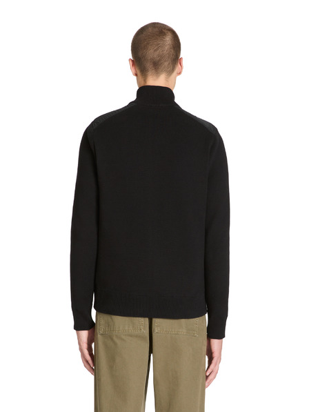 Celio Schwarze Herrenjacke mit Kragen Celio Jipychess
