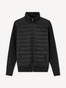 Celio Schwarze Herrenjacke mit Kragen Celio Jipychess