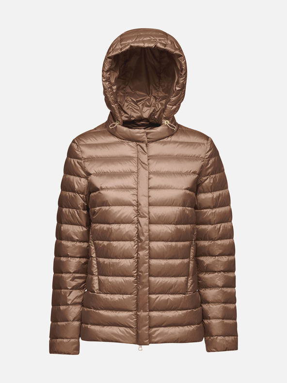 Geox Dunkelbraune Damen Daunenjacke Geox Jaysen