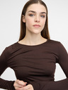 Orsay Braunes langärmeliges Damen-T-Shirt ORSAY