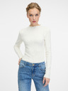 Orsay Weißes langärmeliges Damen T-Shirt ORSAY