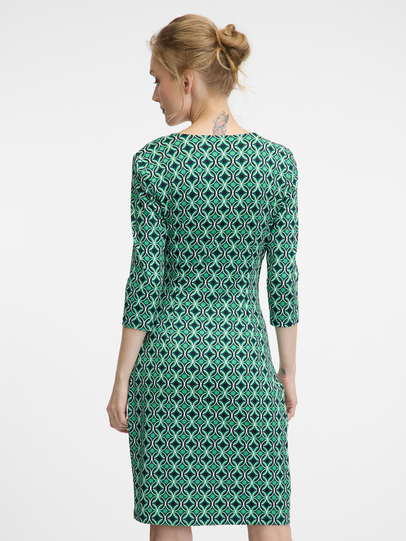 Orsay Grünes knielanges Damenkleid ORSAY