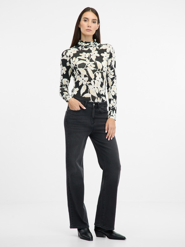 Orsay Schwarze weite Damenjeans ORSAY