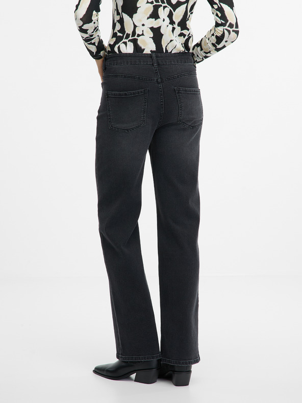 Orsay Schwarze weite Damenjeans ORSAY