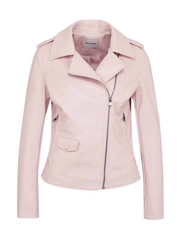 Orsay Hellrosa Damen Lederjacke ORSAY