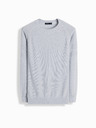 Ombre Clothing Herren Raglanpulli mit gerippten Ärmeln grau melange Ombre Kleidung