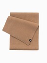 Ombre Clothing Herrenschal einfarbig gerippt gestrickt hellbraun Ombre Clothing