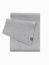 Ombre Clothing Herrenschal einfarbig gestrickt gerippt grau Ombre Clothing