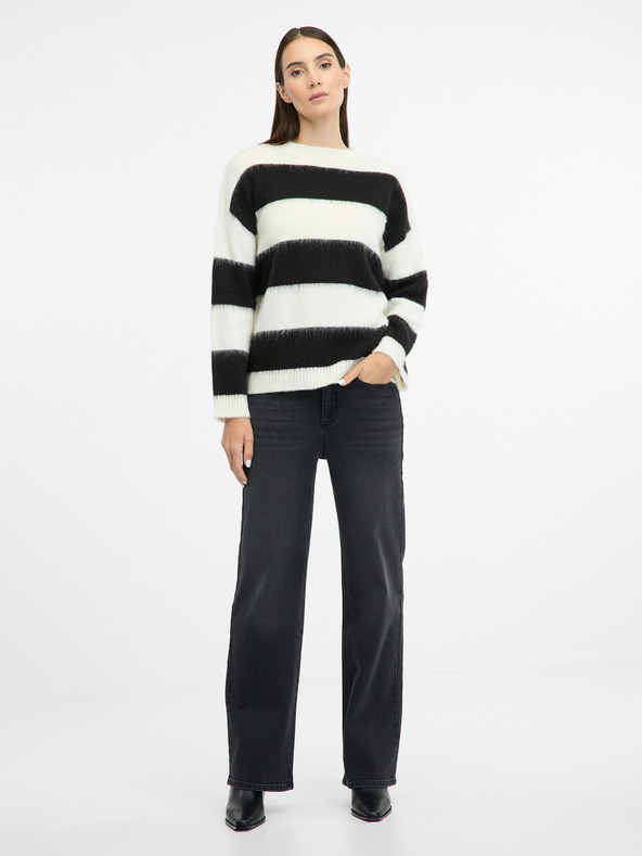 Orsay Schwarz gestreifter Damenpullover ORSAY