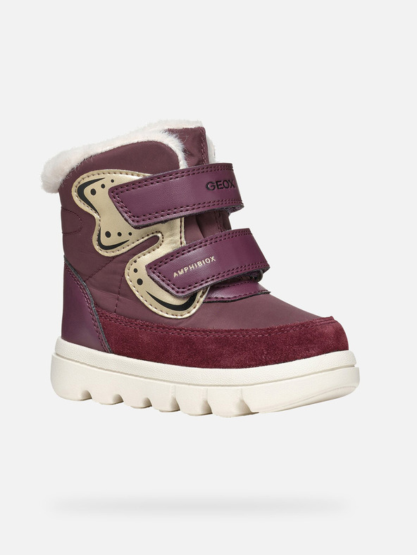 Geox Burgundy Mädchen Winterschuhe Geox Willaboo B A