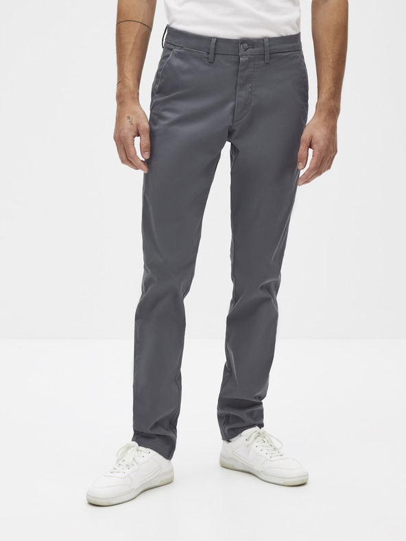 Celio Graue Chino-Hose Celio Pobelt