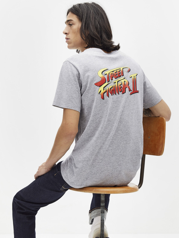 Celio Hellgraues T-Shirt Celio Lsebar