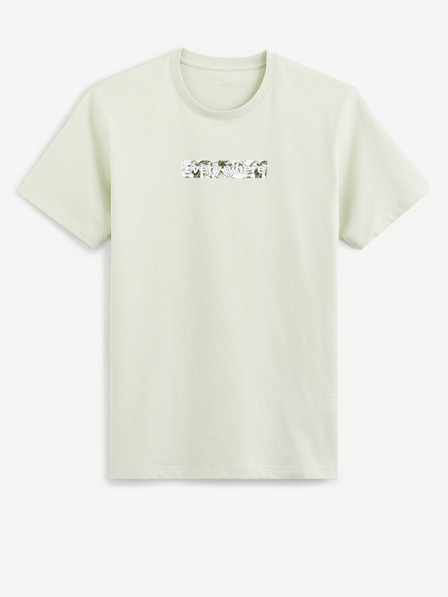 Celio Hellgrünes Herren-T-Shirt Celio Ateprem