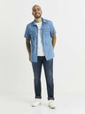 Celio Blaues Herrenjeanshemd mit Taschen Celio