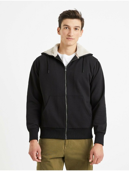 Celio Schwarzer Herren Celio Vesherpax Hoodie