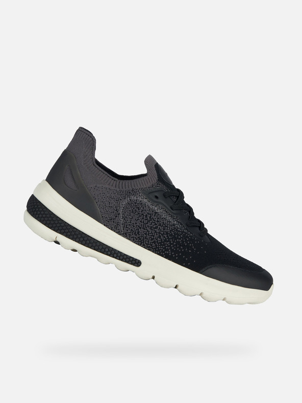 Geox Schwarz Herren-Turnschuhe Geox Spherica Actif