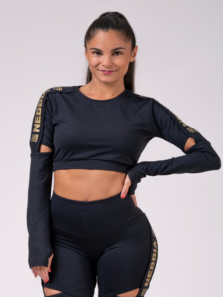 Nebbia Honey Bunny Crop Top 821 - Schwarz