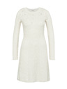 Orsay Cremefarbenes knielanges Damenkleid ORSAY