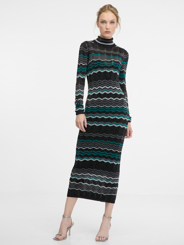 Orsay Schwarzes Damen Midikleid ORSAY