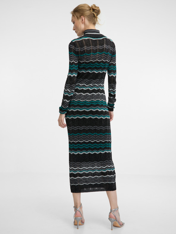 Orsay Schwarzes Damen Midikleid ORSAY