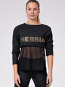 Nebbia Schwarzes Damen INTENSE Mesh Shirt 805