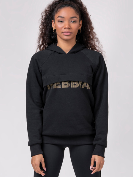 Nebbia Schwarzer Damen-Hoodie Nebbia