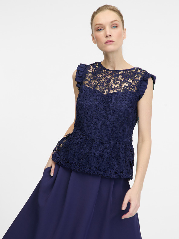 Orsay Dunkelblaue Damen Bluse ORSAY