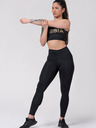 Nebbia Schwarze Damen-Sport-Leggings Nebbia