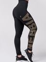 Nebbia Schwarze Damen-Sport-Leggings Nebbia