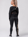 Nebbia Schwarze Damen-Sport-Leggings Nebbia