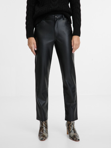 Orsay Braune Damen Kunstlederhose ORSAY