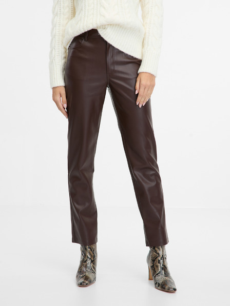Orsay Schwarze Damen Kunstlederhose ORSAY