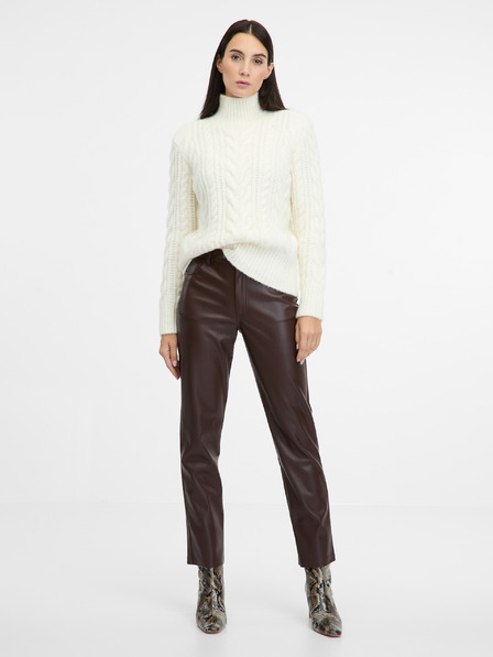 Orsay Schwarze Damen Kunstlederhose ORSAY